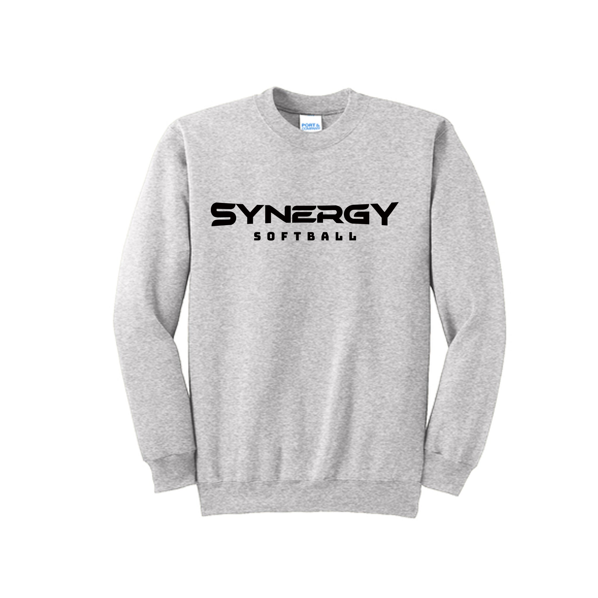 Port & Co™ Essential Fleece Crewneck Sweatshirt with Synergy Softball Logo