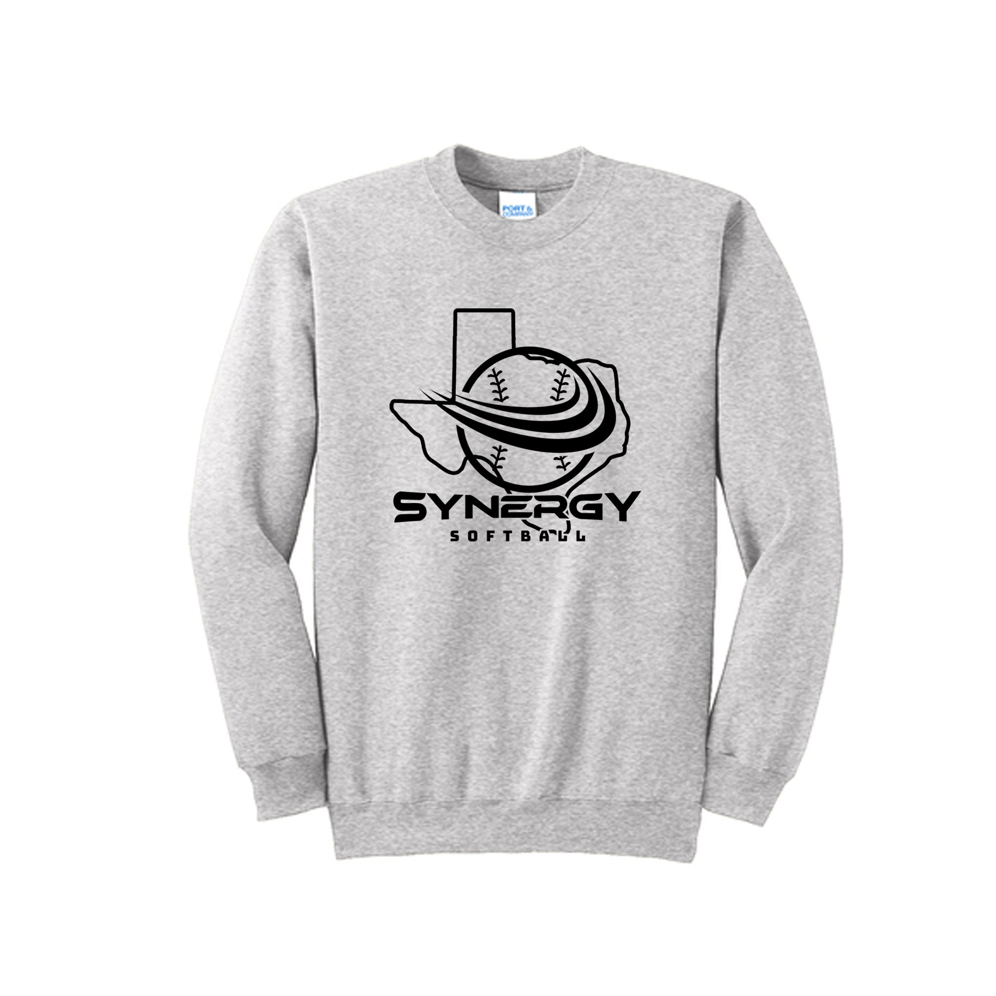 Port & Co™ Essential Fleece Crewneck Sweatshirt with Texas Synergy Logo