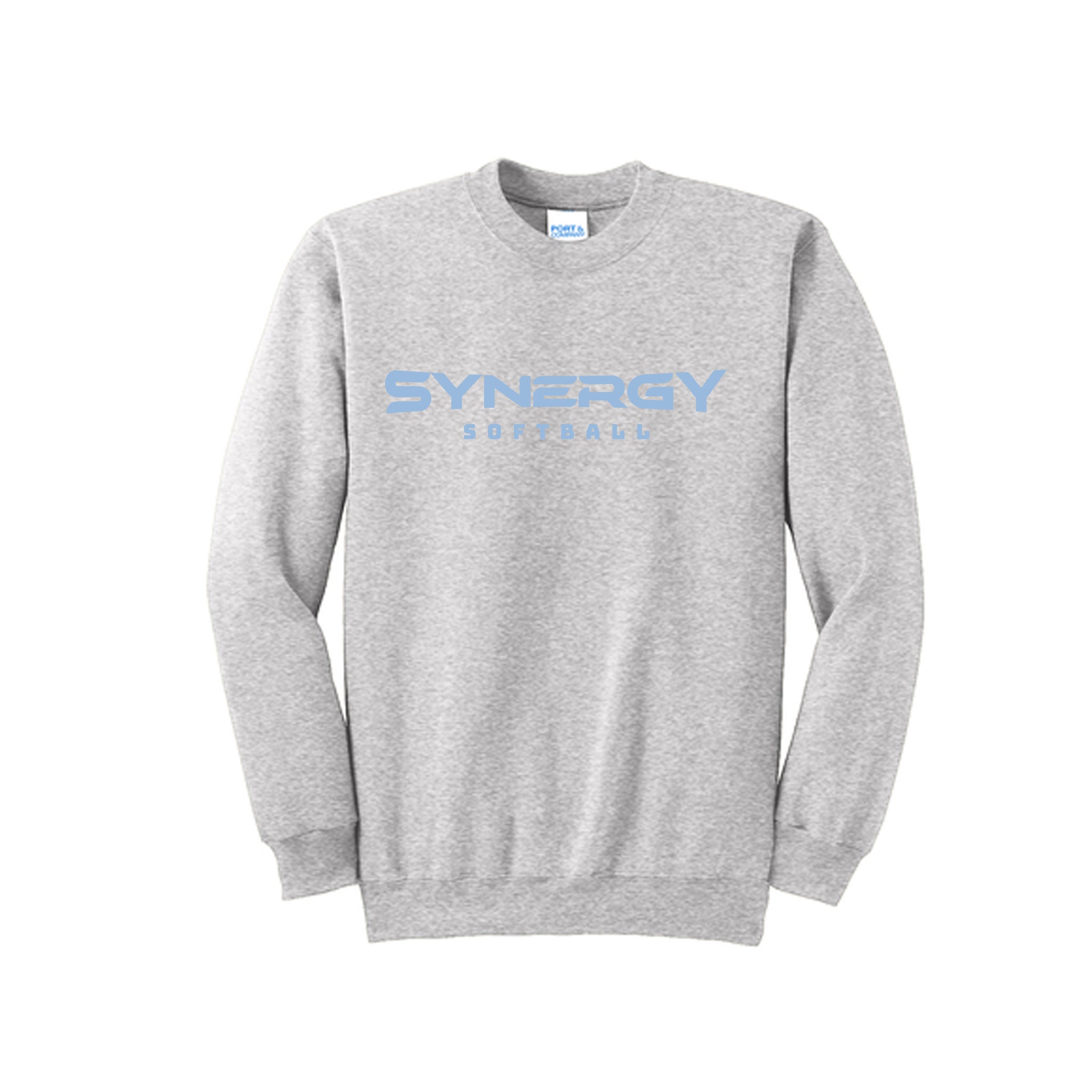 Port & Co™ Essential Fleece Crewneck Sweatshirt with Synergy Softball Logo