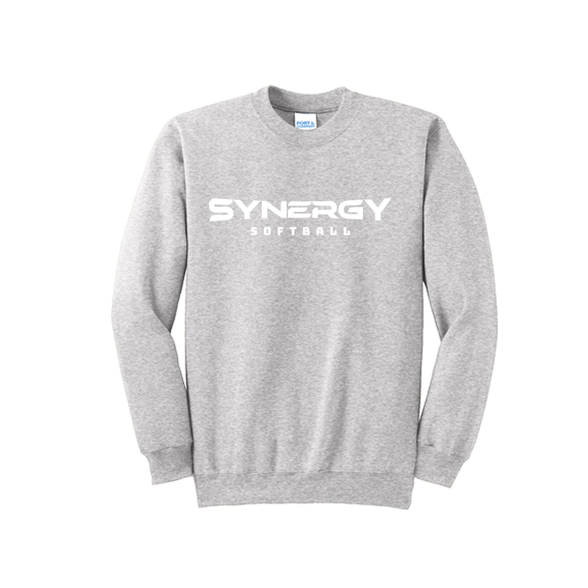 Port & Co™ Youth Core Fleece Crewneck Sweatshirt with Synergy Softball Logo