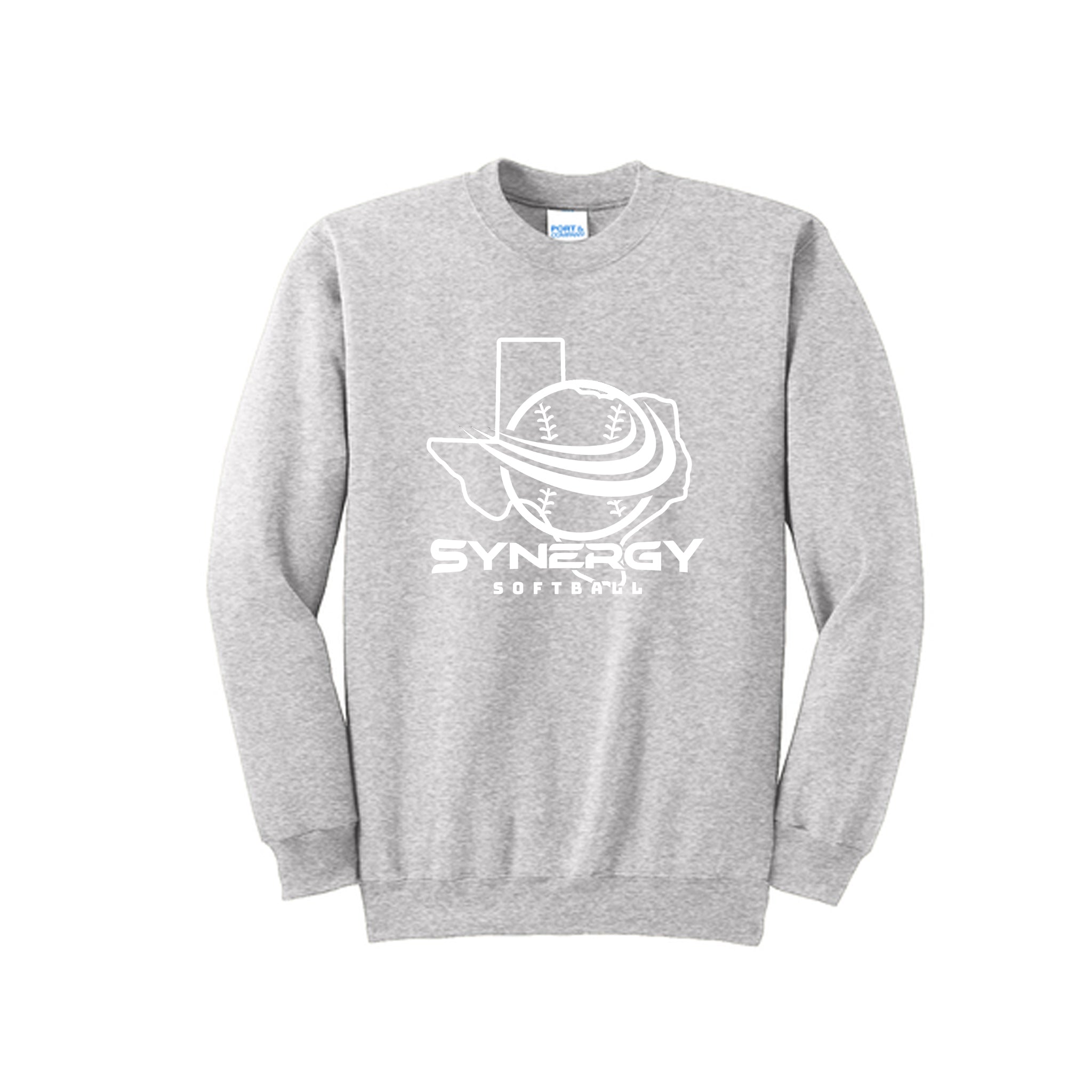 Port & Co™ Essential Fleece Crewneck Sweatshirt with Texas Synergy Logo