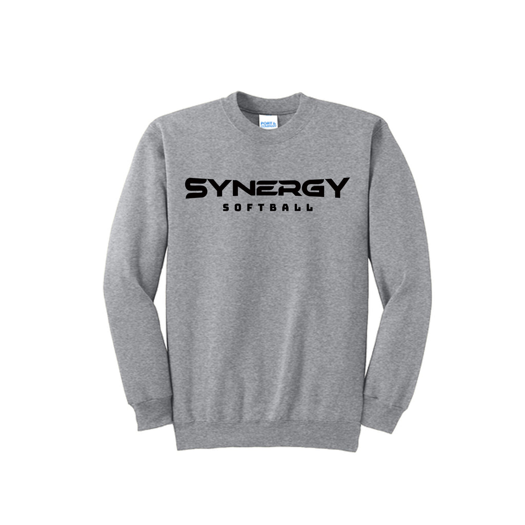 Port & Co™ Essential Fleece Crewneck Sweatshirt with Synergy Softball Logo