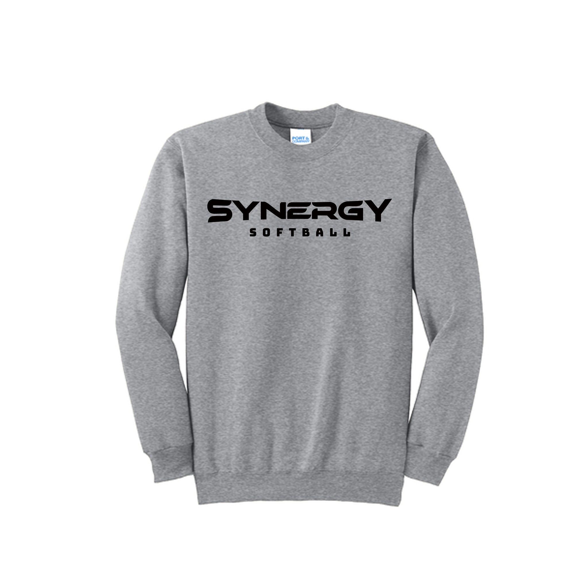 Port & Co™ Essential Fleece Crewneck Sweatshirt with Synergy Softball Logo