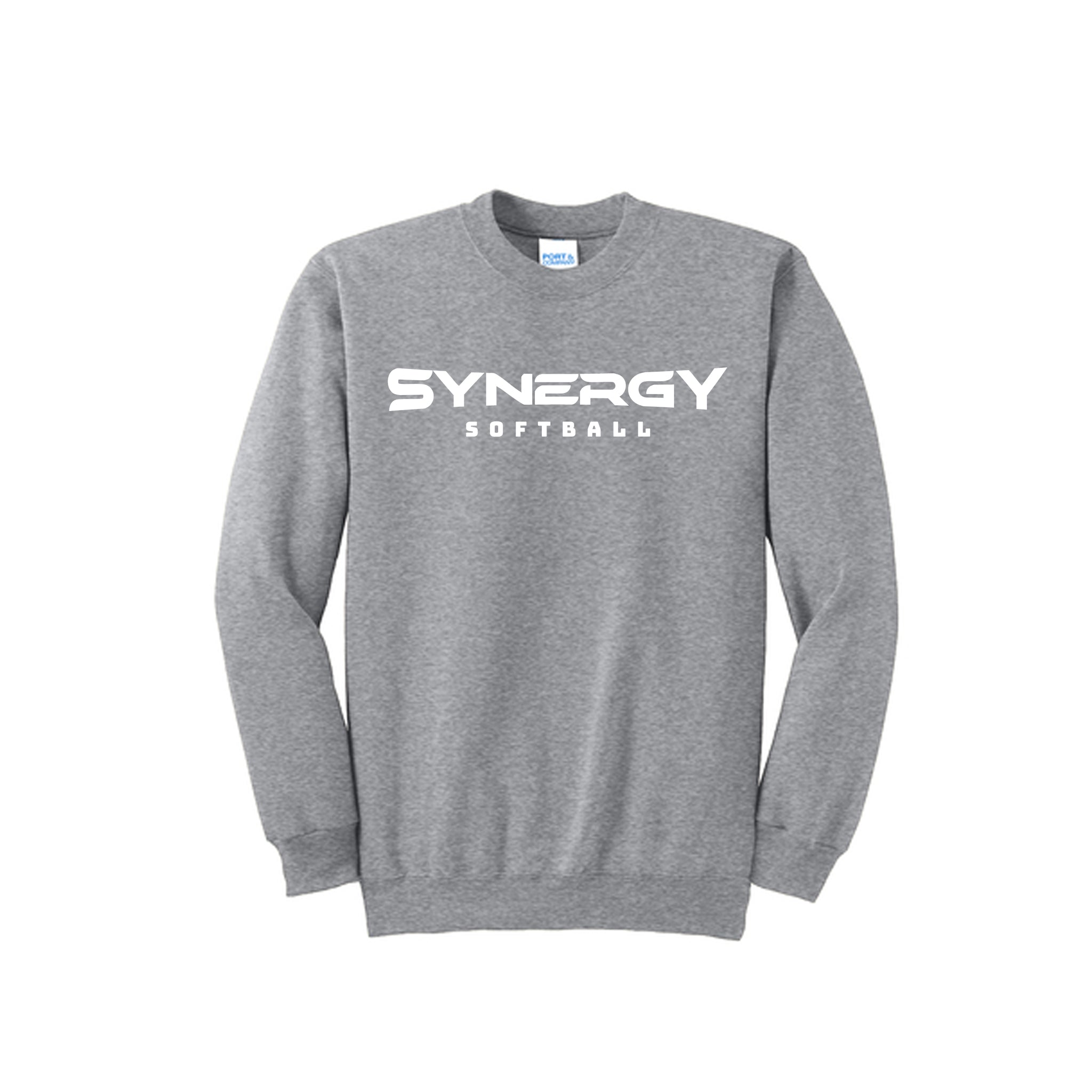 Port & Co™ Essential Fleece Crewneck Sweatshirt with Synergy Softball Logo