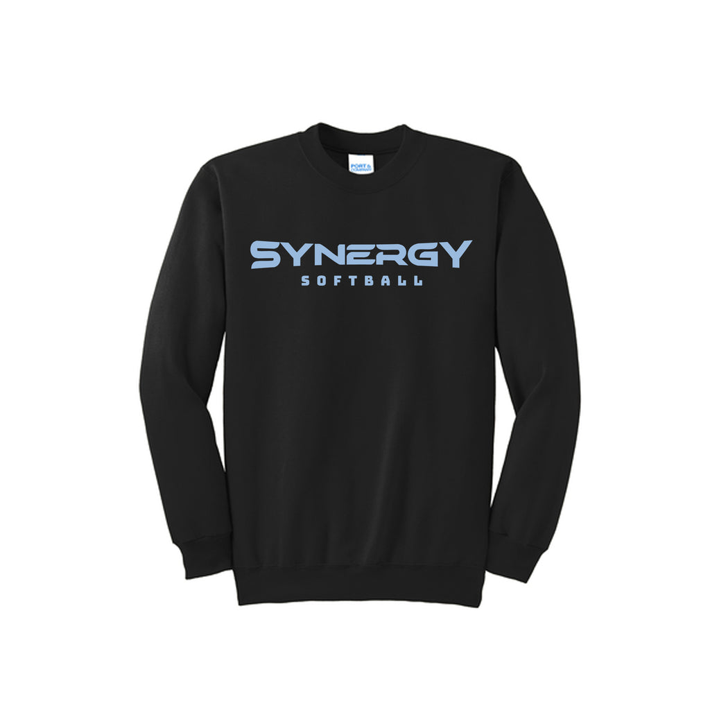 Port & Co™ Essential Fleece Crewneck Sweatshirt with Synergy Softball Logo