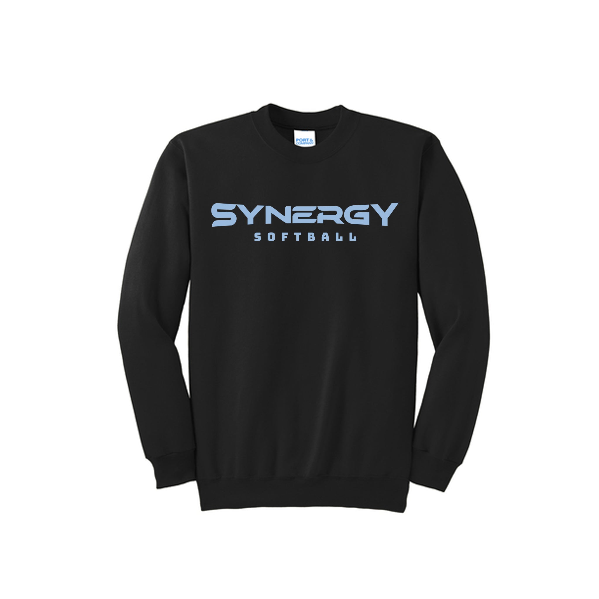 Port & Co™ Essential Fleece Crewneck Sweatshirt with Synergy Softball Logo