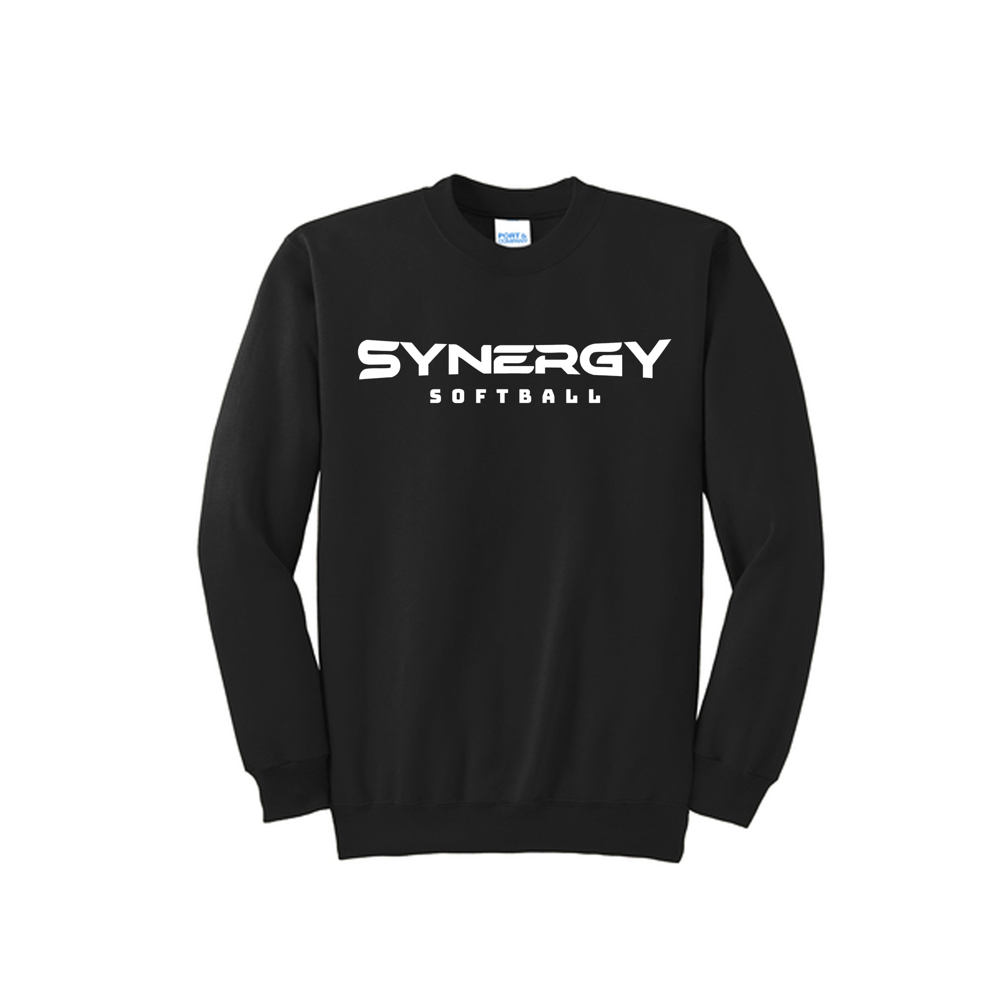 Port & Co™ Essential Fleece Crewneck Sweatshirt with Synergy Softball Logo
