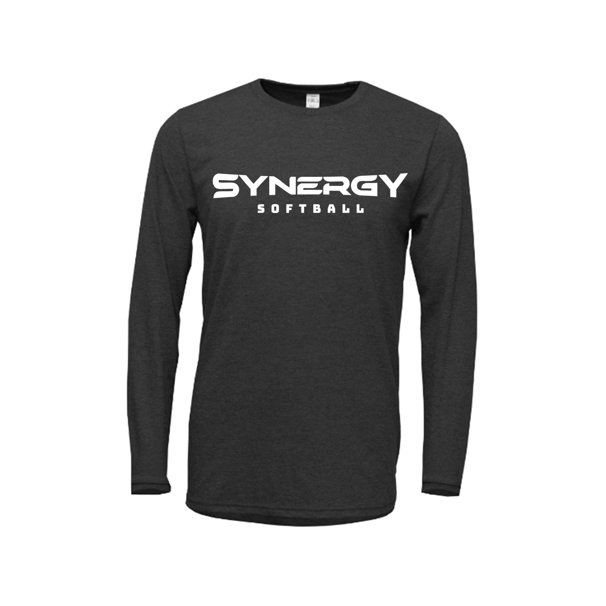 Adult Soft-Tek Blend Long Sleeve Shirt with Synergy Softball Logo
