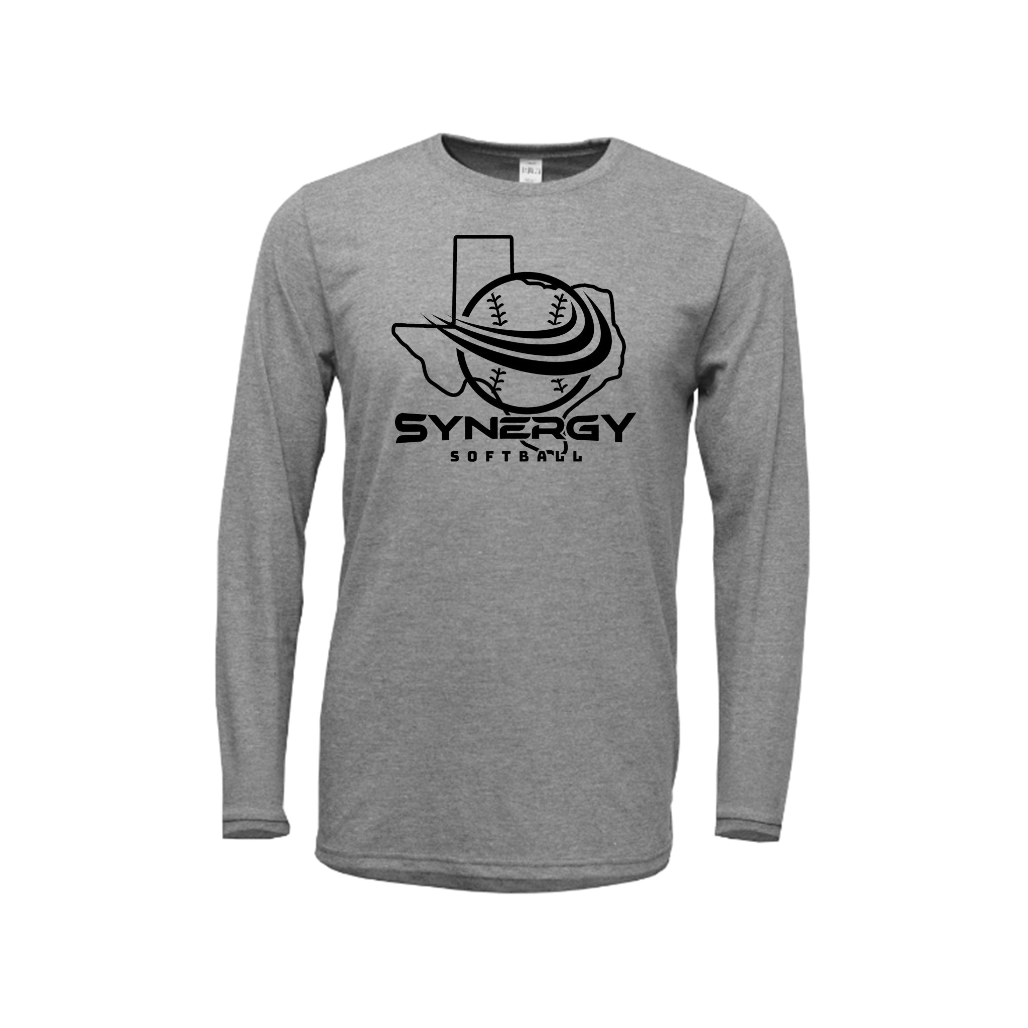 Adult Soft-Tek Blend Long Sleeve Shirt with Texas Synergy Logo
