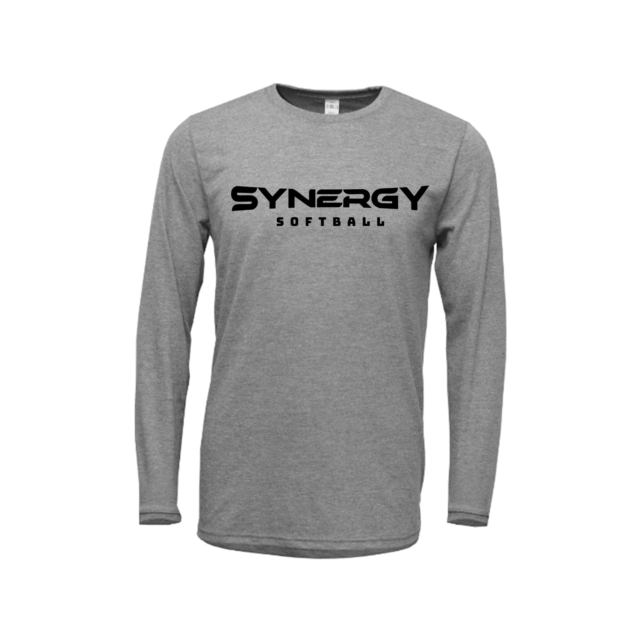 Adult Soft-Tek Blend Long Sleeve Shirt with Synergy Softball Logo