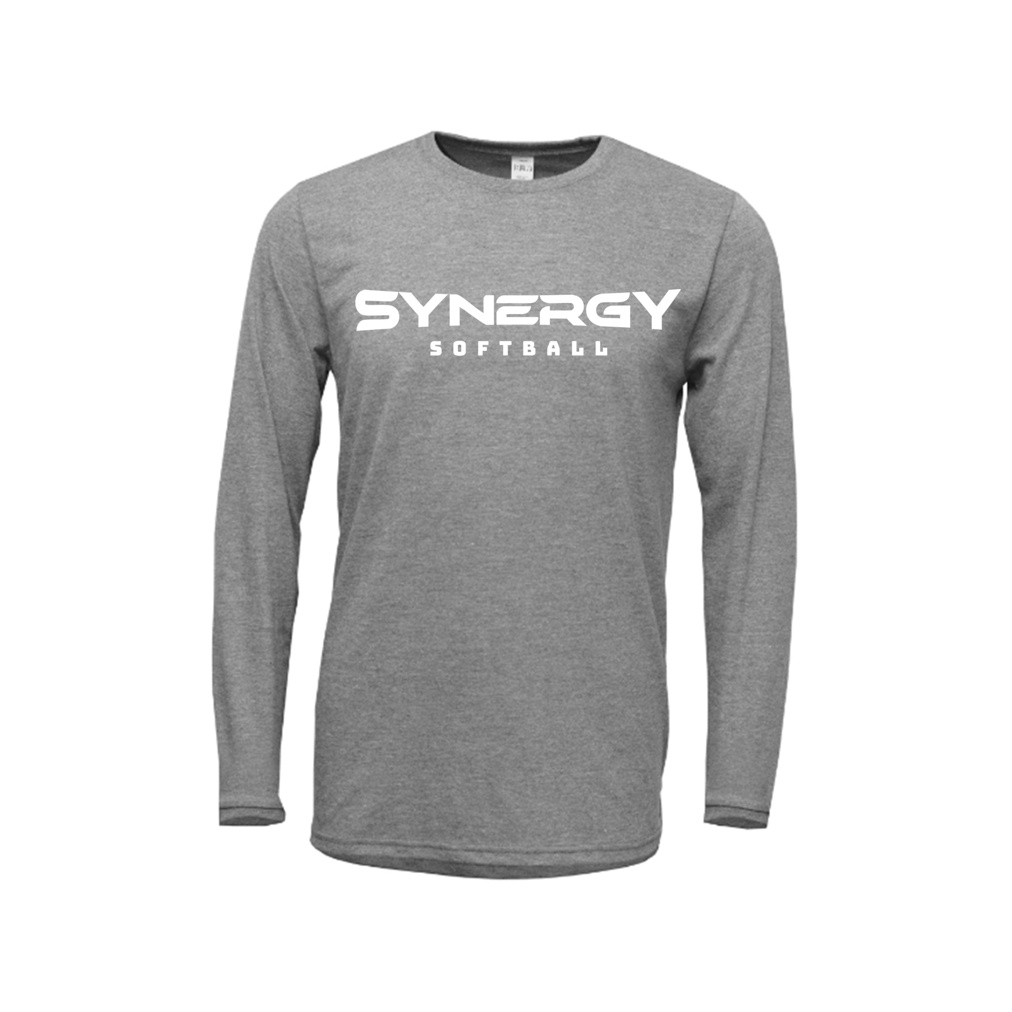Adult Soft-Tek Blend Long Sleeve Shirt with Synergy Softball Logo